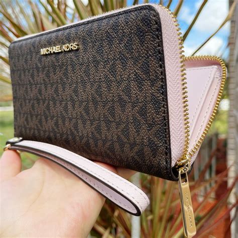 michael kors wristlet phone wallet|Michael Kors wristlet sale.